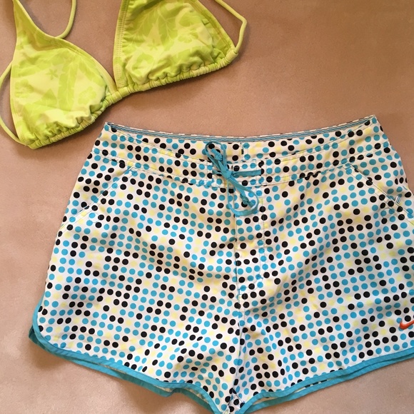 Blue Polka Dot Nike Board Shorts - Picture 1 of 4